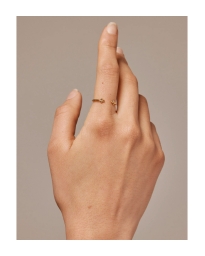 Enamel - SIMPLE FLOWER RING GULD