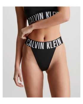 Calvin Klein Undertøj DK - HIGH LEG THONG SORT
