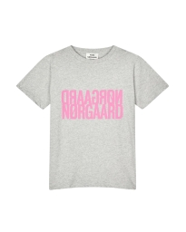 Mads Nørgaard - SINGLE ORGANIC TRENDA P T-SHIRT GRÅ