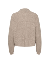 Gestuz - ALPHA STRIKKET CARDIGAN SAND