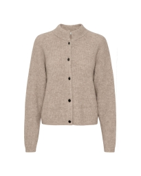 Gestuz - ALPHA STRIKKET CARDIGAN SAND