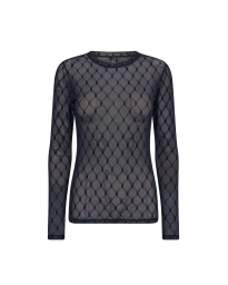 HYPEtheDETAIL - MESH BLUSE NAVY 