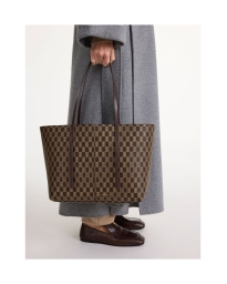 By Malene Birger - ABIGAIL MONOGRAM TOTE BAG SHALE