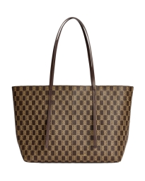 By Malene Birger - ABIGAIL MONOGRAM TOTE BAG SHALE