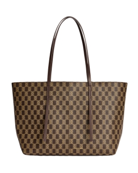 By Malene Birger - ABIGAIL MONOGRAM TOTE BAG SHALE