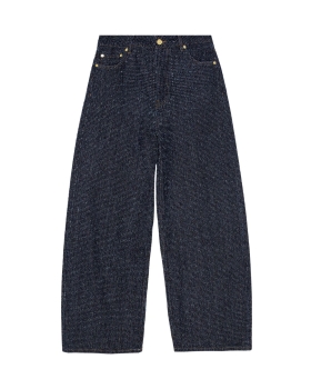 Ganni - RINSE DARK BLUE FLUFFY JEANS