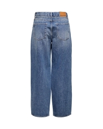 Only - GIANNA MID WAIST BALLOON FIT JEANS MELLEMBLÅ