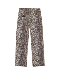 Ganni - PRINTED IZEY JEANS LEOPARD