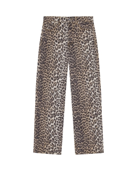 Ganni - PRINTED IZEY JEANS LEOPARD