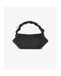 Ganni - SATIN MINI BOU BAG BLACK