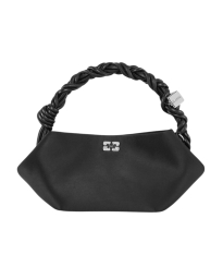 Ganni - SATIN MINI BOU BAG BLACK