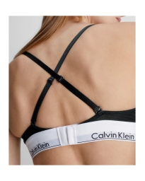 Calvin Klein Undertøj DK - TRIANGLE BRA MODERN COTTON SORT