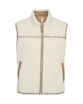 Mos Mosh - ROWE TEDDY VEST ECRU