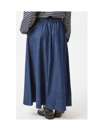 Neo Noir - YARA DENIM LONG SKIRT MØRKEBLÅ