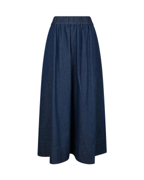 Neo Noir - YARA DENIM LONG SKIRT MØRKEBLÅ