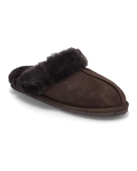 Rosemunde - SYDNEY SHEARLING REVERSED SLIPPERS COFFEE BROWN