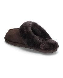 Rosemunde - SYDNEY SHEARLING REVERSED SLIPPERS COFFEE BROWN