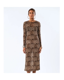 Lollys Laundry - LOGAN KJOLE LEOPARD PRINT