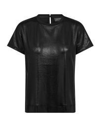 Mos Mosh - NIVOLA O-NECK METALLIC T-SHIRT SORT