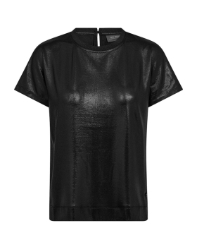 Mos Mosh - NIVOLA O-NECK METALLIC T-SHIRT SORT