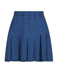 Neo Noir - LAURINA DENIM SKIRT BLÅ