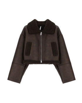 Imperial - SHEARLING EFFECT JACKET BRUN