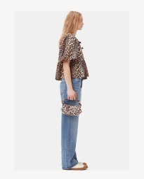 Ganni - MINI BOU BAG LEOPARD