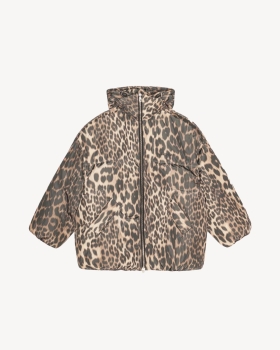 Ganni - Leo Puffers Midi Jacket Almond Milk