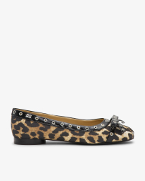 Ganni - LEOPARD PRINT BALLERINA 