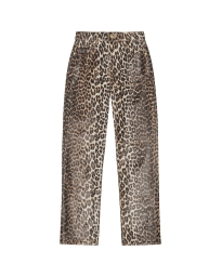 Ganni - LEOPARD FOILE JEANS