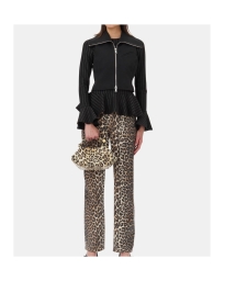 Ganni - LEOPARD FOILE JEANS