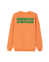 American Vintage - DOVEN SWEATSHIRT ORANGE