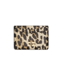 Ganni - LEOPARD PRINTED BOU KORTHOLDER