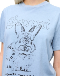 Ganni - T-SHIRT MED PRINT