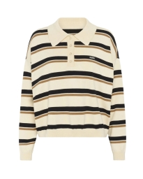 Gestuz - TAIA POLO PULLOVER OFF WHITE